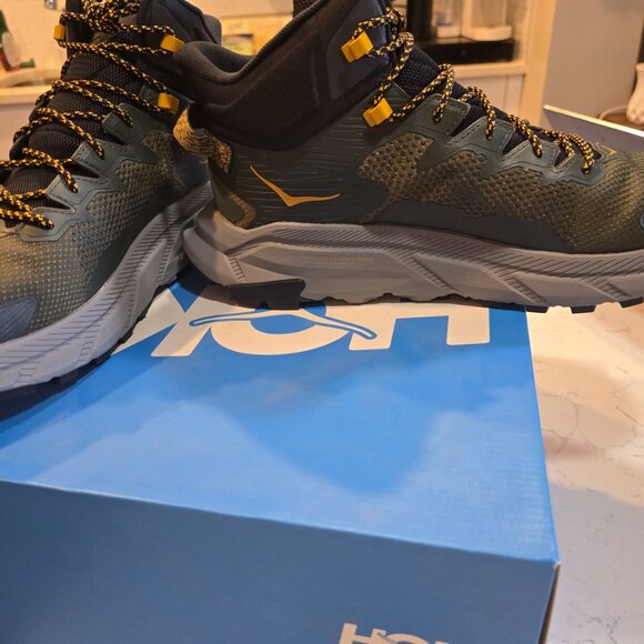 Hoka One One Trail Code GTX 1123165 DBAV Men's GREEN Hiking Shoes Boot Size 13 - Picture 3 of 16